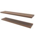 thumbnail image 3 of Light Brown Floating Shelf Set of 2, Wall Mounted Storage Shelves for Modern Home Decor, 3 of 6