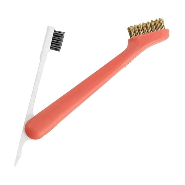 Cepillo de limpieza para el hogar, cepillo de limpieza de esquinas, limpieza profunda para baños de hotel Naranja