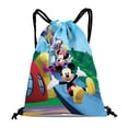 thumbnail image 1 of Mickey Mouse Clubhouse+-theme Drawstring Backpack Sports Gym Bag Water Resistant String Bag Cinch Bag12"X16"（30X40cm）, 1 of 6