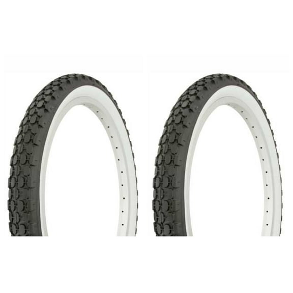 Tire set. 2 Tires. Two Tires Duro 20" x 2.125" Black/White Side Wall .lowrider bike Tires, lowrider bicycle Tires, bmx bike Tires, cruiser bike Tires