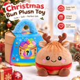 thumbnail image 3 of Giant Dumpling Pillow, Cute Plush Stuffed Steamed Bun with Steamer Box, Slow Rebound Decompression Fidget Pillow for Adult Stress Relief, 1 Pack, 3 of 7