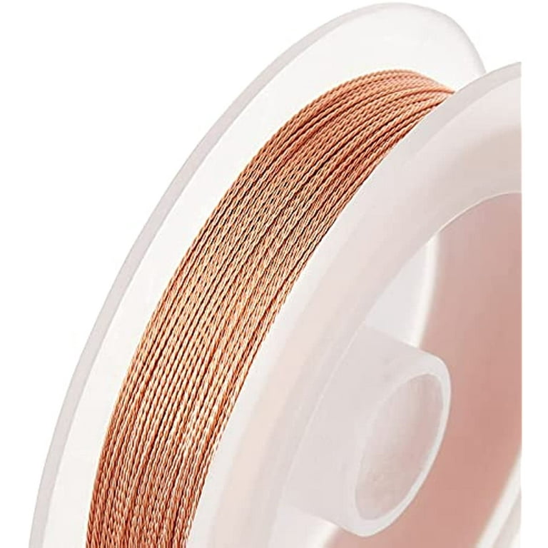 Gold Plated Non Tarnish Beading Wire for Craft Supply Copper Wire Tarnish  Resistant Jewelry Making 18, 20, 21, 22, 24, 26, 28 gauge 5 meter