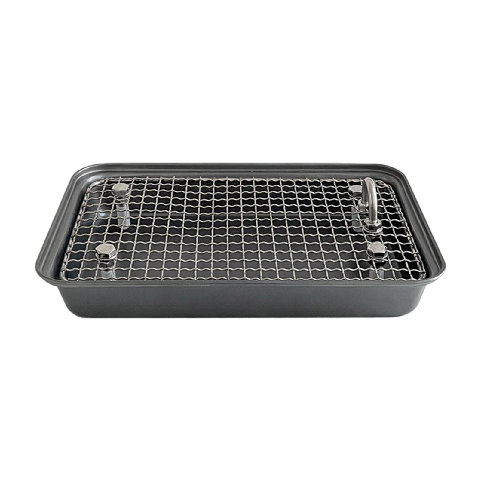 Small Animal Cage Toilet Rabbit Litter Toilet Easy to Clean with Grid for Rabbit Bunny Guinea Pig Chinchilla Cage Accessories Gray