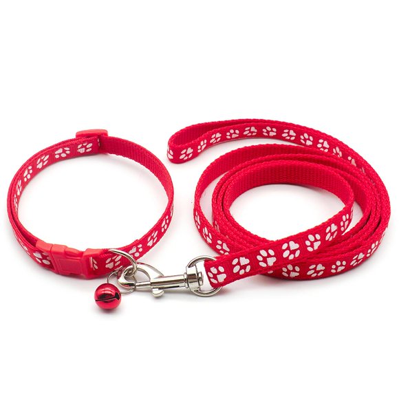 Typpkmm Dog Collar with Leash Adjustable Leashes Collar