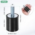 thumbnail image 3 of Uxcell 8-Pack Rubber Mounts with M8 x 20mm Studs Male/Female D25mmxH30mm, 3 of 7