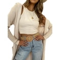 thumbnail image 2 of ZAXARRA Femmes Mode Solide Couleur Débardeur Élégant Sans Manches Crop Top, 2 of 9