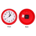 thumbnail image 4 of Uxcell 9 Inch Wall Clock Quartz Battery Operated Silent Round Wall Clocks Red, 4 of 6