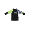 thumbnail image 5 of HCNTES Kids Boys Cartoon Animals Printed Rash Guard with Hat 3pcs Swimsuit Pool Party Swimwear Beach Bathing Suit(Black,15-16 Years), 5 of 8