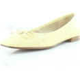 thumbnail image 3 of Sam Edelman Jillie Bow Canary Yellow Leather Ballet Flats Slip On Dress Loafers (Canary Yellow, 10.5), 3 of 5