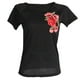 thumbnail image 2 of Camiseta de Manga de de Mujeres Comodo Casual S Hugo Las mujeres bordaron la camisa, 2 of 10