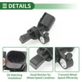 thumbnail image 4 of Sensor de velocidad de rueda ABS Unique Bargains Sensor ABS Sistema de frenos antibloqueo No.2H0927808A para Audi A3 1996-2003 Trasero Derecho, 4 of 7
