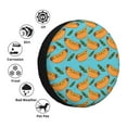 thumbnail image 4 of Naloa Hot Dog 5 PVC Leather Spare Tire Wheel Cover Spare Tire Cover, for Car Truck SUV Camper Trailer Universal Fit(14-17in)-16 inch, 4 of 6