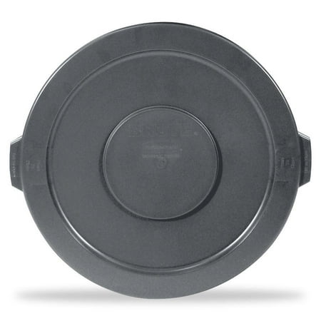 Gallon Brute Round Container Lid - Rubbermaid Commercial, RCP263100GY, 32-gallon Brute Container Flat Lid, 1 Each, Gray