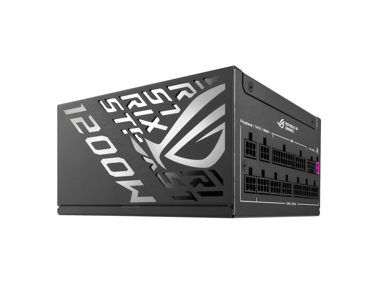 Asus ROG Strix 1200W Power Supply - Internal - 120 V AC, 230 V AC Input - 3.3 V DC, 5 V DC, 12 V DC, -12 V DC, 5 V SB Output - 1200 W - Active PFC - 1 +12V Rails - PCI Express Connector - 1 Fan(s) ...