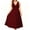 Wine, variant on QSAWXQZ Women's Maxi Dress V Neck Sleeveless Empire Waist Casual Dress Flowy Lightweight Sundress for Vacation 2XL