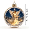 thumbnail image 6 of MYUNNIL Glowing Christmas Ornament Ball, 3.14" Mini Shatterproof Light-Up Night Scene Clear Globe Pendant with Warm LED Light for Xmas Tree Home Party Decor, 6 of 6