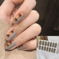 thumbnail image 2 of Women Nail Sticker Waterproof Full Nail Self-adhesive Chic Nail Wrap Nail Decal, 2 of 2