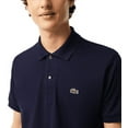 thumbnail image 3 of Lacoste Men's Short Sleeve L.12.12 Pique Polo Shirt, Navy Blue, XXL, 3 of 4