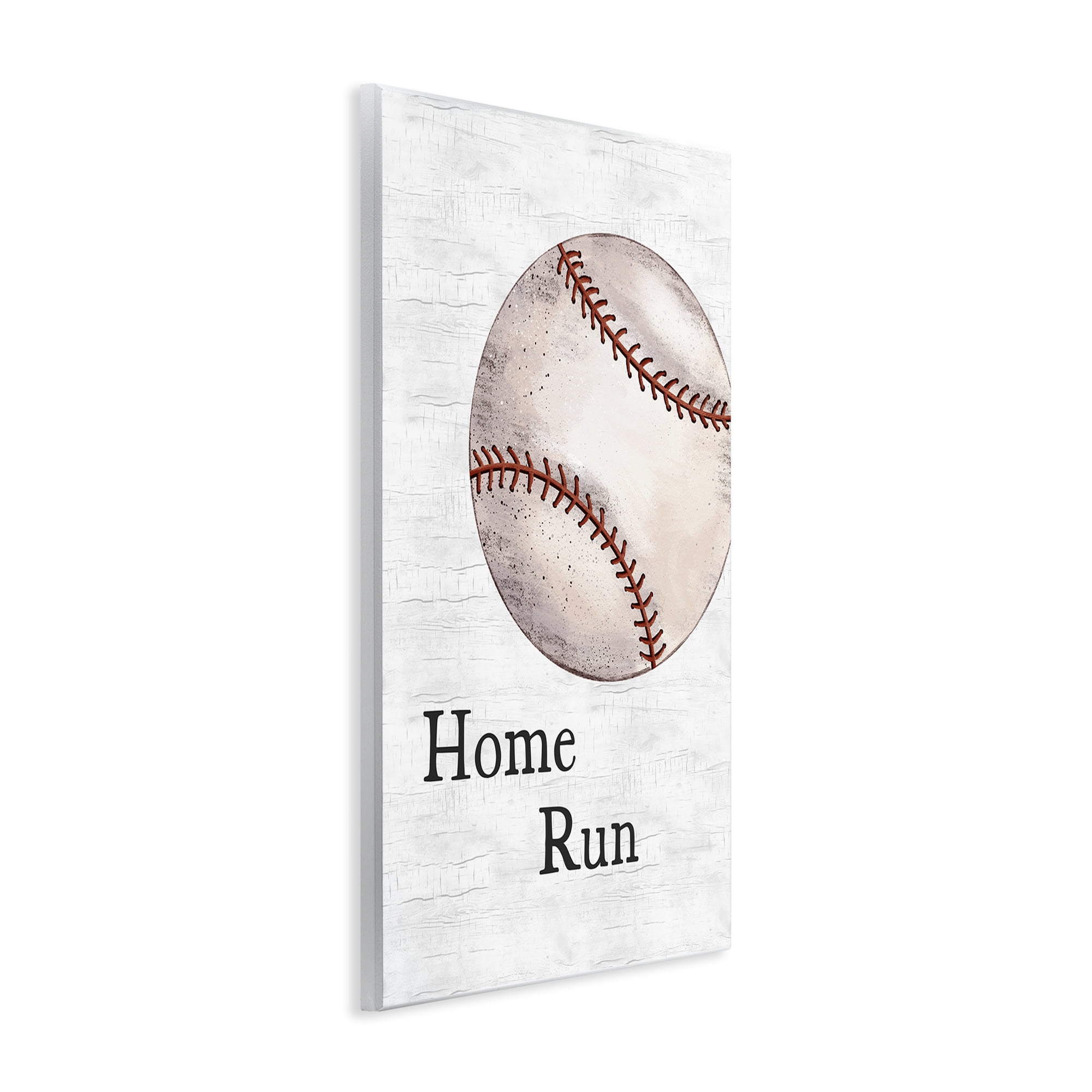 Stupell Industries Home Run Baseball Sports Painting Unframed Art Print Wall Art, 10 x 15