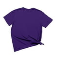 thumbnail image 3 of T-shirts pour Femmes Trapstar T-Shirt Imprimé pour Femmes Décontracté Graphique Filles Juniors Manches Courtes T-Shirt Fantaisie Hauts avec Col Rond (Violet, 2TG), 3 of 3