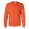 thumbnail image 5 of Gildan Men's 2400 Long Sleeve Ultra Cotton Crew Neck T Shirt Sapphire S, 5 of 9