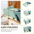 thumbnail image 2 of Yayeee Collapsible Cube Storage Bin with Lid Fabric Closet Decorative Basket with Handles, Black Cat, 2 of 7