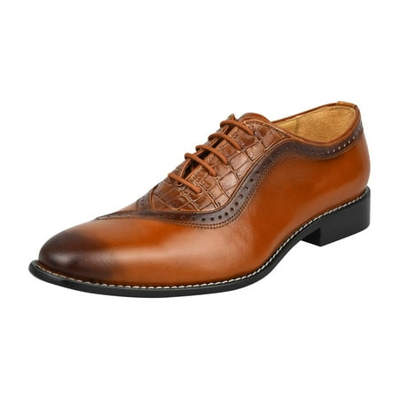 

LIBERTYZENO Mens Classic Oxford Dress Shoes Male