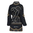 thumbnail image 2 of Vintage Aquarius Zodiac Sign Women Bathrobe One Size Univeral Fits, Zodiac Horoscope Fashion Lightweight Plush Fleece Long Robe For Women, 2 of 3