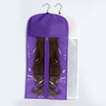 thumbnail image 3 of Home Textile Storage Proof Wig Bags with Transparent Zip Up Closure - Portable Holder for Multiple Wigs and Hanger for Storage, 3 of 7