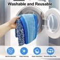 thumbnail image 3 of 4 Pack Microfiber Cleaning Pad for Bona Mop Safe for Hardwood & Hard Surface Floors Dry Wet Floor Cleaning - Includes 2 Microfiber Cleaning Pad and 2 Dusting Pad - Microfiber Mop Pads for 18Inch Mop, 3 of 7