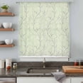 thumbnail image 5 of Sage Green Branches Sheer Curtains 54 Inches Long, Vintage Art Farmhouse Light Filering Curtains, Breathable Simi Curtain Privacy Drapes for Kitchen Bathroom Lightweight Small Window Treatment, 5 of 9
