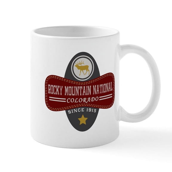 CafePress - Rocky Mountain Natural Marquis Mug - 11 oz Ceramic Mug - Novelty Coffee Tea Cup