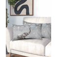 thumbnail image 2 of Gray Elephants Pillow Covers King Size, Modern Vintage Elephants Blowing Bubbles Soft Bed Throw Pillowcases Breathable Cooling Long Lumbar Body Pillow Sham Cover for Bed Sofa 20''x40'', 2 of 7