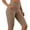 Khaki, variant on HAiming Women Bike Shorts Yoga Gym Leggings Workout Pants Comfy Solid Color High Waisted Athletic Pants with Pockets