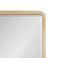 thumbnail image 3 of Kate and Laurel McLean Mid-Century Wood Framed Rounded Rectangle Wall Mirror, 20 x 36, Natural Poplar, Decorative Round Rectangular Mirror for Contemporary Wall Decor, 3 of 8