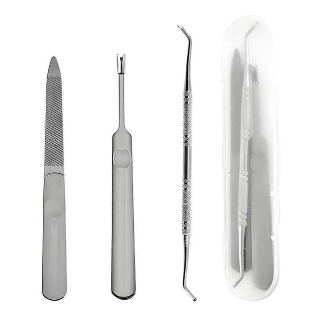 Juego de herramientas de manicura y pedicura de acero inoxidable Cortaúñas Cortaúñas