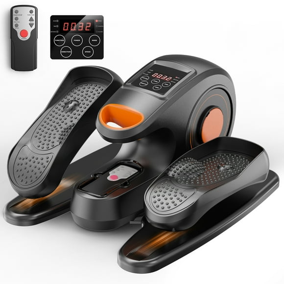 UPGO Under Desk Ellipticals Electric, Elipse Leg Exerciser for Seniors Fully Assembled, Seated Pedal Exerciser with Remote Control & Non-Slip Pedals