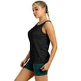 thumbnail image 3 of icyzone Open Back Athletic Yoga Tops Gym Shirts Workout Tank Tops for Women, 3 of 6