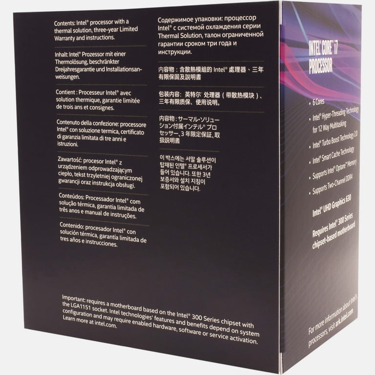 Intel Core i7-8700 3.2 GHz 6-Core LGA 1151 Processor - BX80684I78700