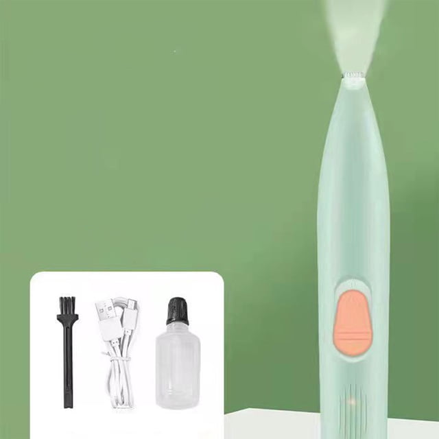 Fiudx Recortador de Pelo para Mascotas, Afeitadora Silenciosa para Patas, Eficiente, Herramienta de Aseo Segura y Silenciosa, Luz Led para Un Corte Preciso, Fácil de Usar, Pequeño y Ligero, Incluye C