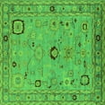 thumbnail image 1 of Ahgly Company Indoor Square Oriental Green Traditional Area Rugs, 3' Square, 1 of 4