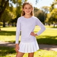 thumbnail image 3 of Gytharion Kids Long Sleeve Tops for Boys Girls 4-15 Years, Spring Summer Solid Breathable Quick-Dry Blouses Soft Comfy Crew Neck Sun Protection Shirts with Pockets, 3 of 9