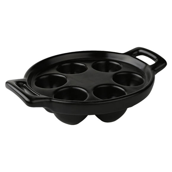 Ceramic Baking Tray Black For Home Bakers With Heat Distribution 1Pcs 7.0X5.1X1.4In