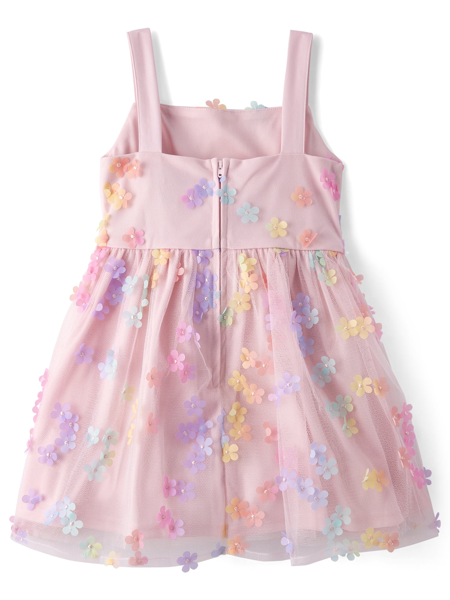 The Children's Place Girls Sleeveless Rainbow Print Fit and Flare Dress, Sizes 4-16