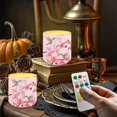 thumbnail image 2 of Kuiaobaty 4 PCS Flameless LED Candle with 4H 8H Timer Remote Hummingbird Cherry Blossom Pink Electric Pillar Candle with Color Changing Control for Room Fall Wedding Christmas Decorations, 2 of 7