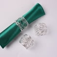thumbnail image 5 of Mdesiwst Napkin Holders Napkin Rings Hollow Out Design Mesh Mouth Elegant Practical Table Restaurant Napkin Rings for Dinner Party Decoration, 5 of 7
