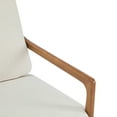 thumbnail image 6 of Christopher Knight Home Mid-Century Modern Accent Chair, Solid Wood Frame with High Back, Beige Cushions, 6 of 9