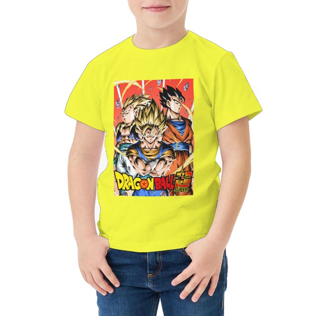 Camiseta Algodón de DBZ para niños