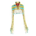 thumbnail image 4 of Tocado egipcio con cuentas borla diadema Cosplay Egipto reina tocado egipcio Negro, 4 of 8