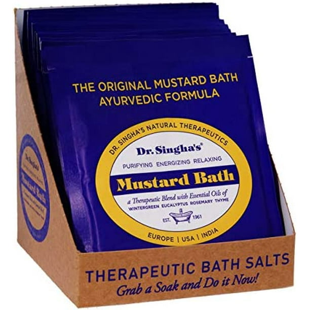 Dr. Singha's Mustard Bath, Therapeutic Bath Salts (2 oz (14 Pack)) 2